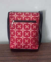 RED HANDMADE SAMBALPURI SLING BAG