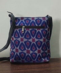 BLUE HANDMADE SAMBALPURI SLING BAG