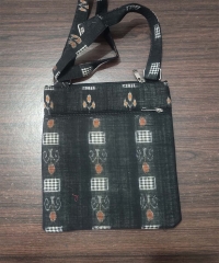 BLACK HANDMADE SAMBALPURI SLING BAG