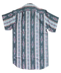 WHITE SAMBALPURI HANDLOON HALF SHIRT