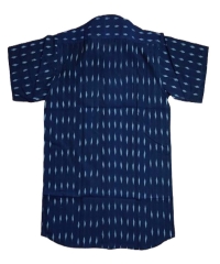 BLUE SAMBALPURI HANDLOON HALF SHIRT