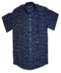 BLUE SAMBALPURI HANDLOON HALF SHIRT