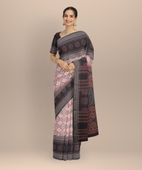 Multi colour handloom cotton saree