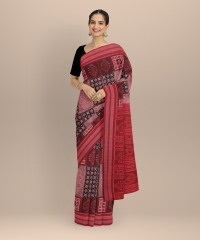 Multicolour handloom cotton saree
