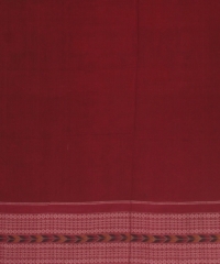 Red maroon handloom cotton saree
