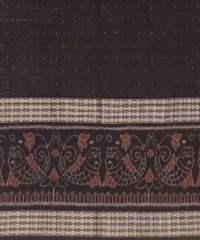 Gray coffee handloom cotton saree