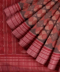 Multi colour handloom cotton saree