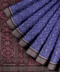 Navy blue coffee handloom silk sarree