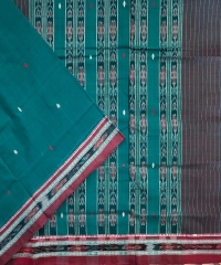 GREEN HANDLOOM SAMBALPURI SAREE