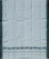 White green colour handwoven cotton gamuchha