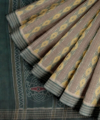 Multi colour handloom cotton saree