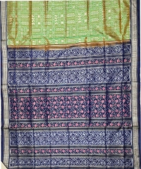 Pistachio blue Silk Handloom Sambalpuri Saree